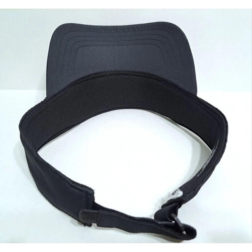 Adidas AeroReady Adjustable Black White Visor Sun Cap Hat